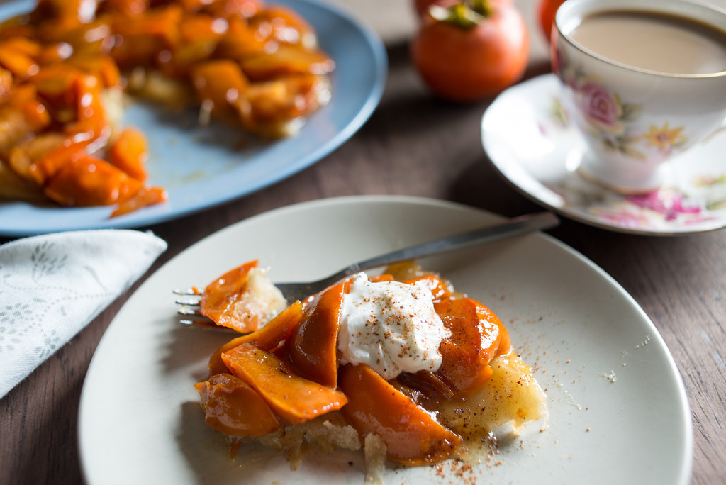 Persimmon Tarte Tatin