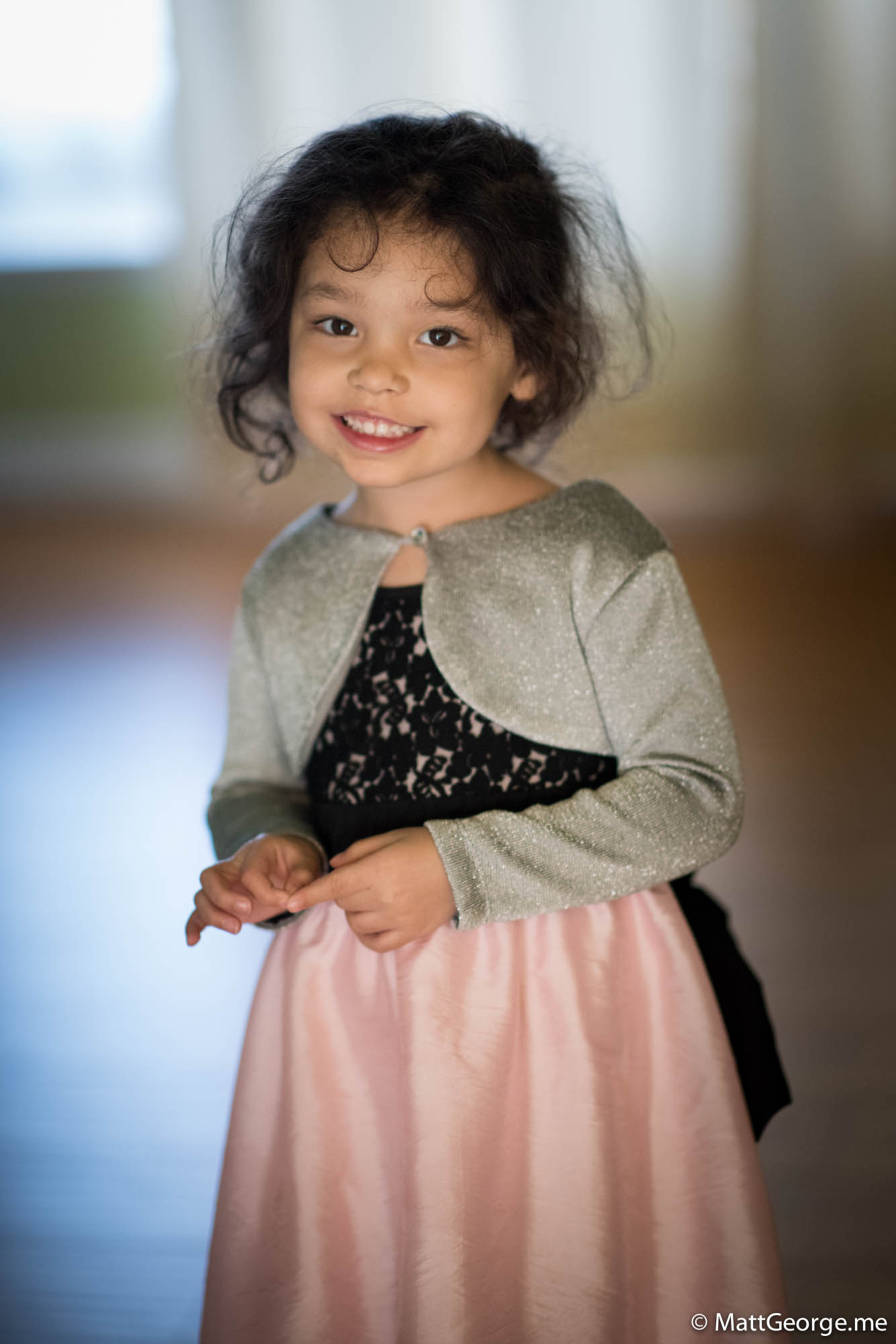 Bella in her beautiful formal dress