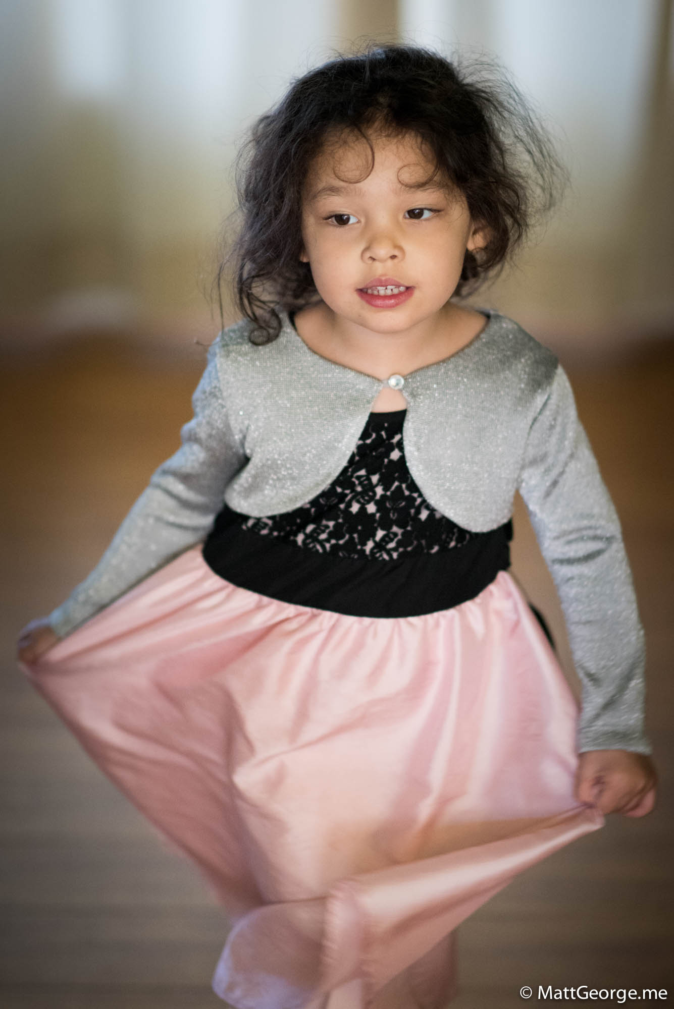 Bella in her beautiful formal dress