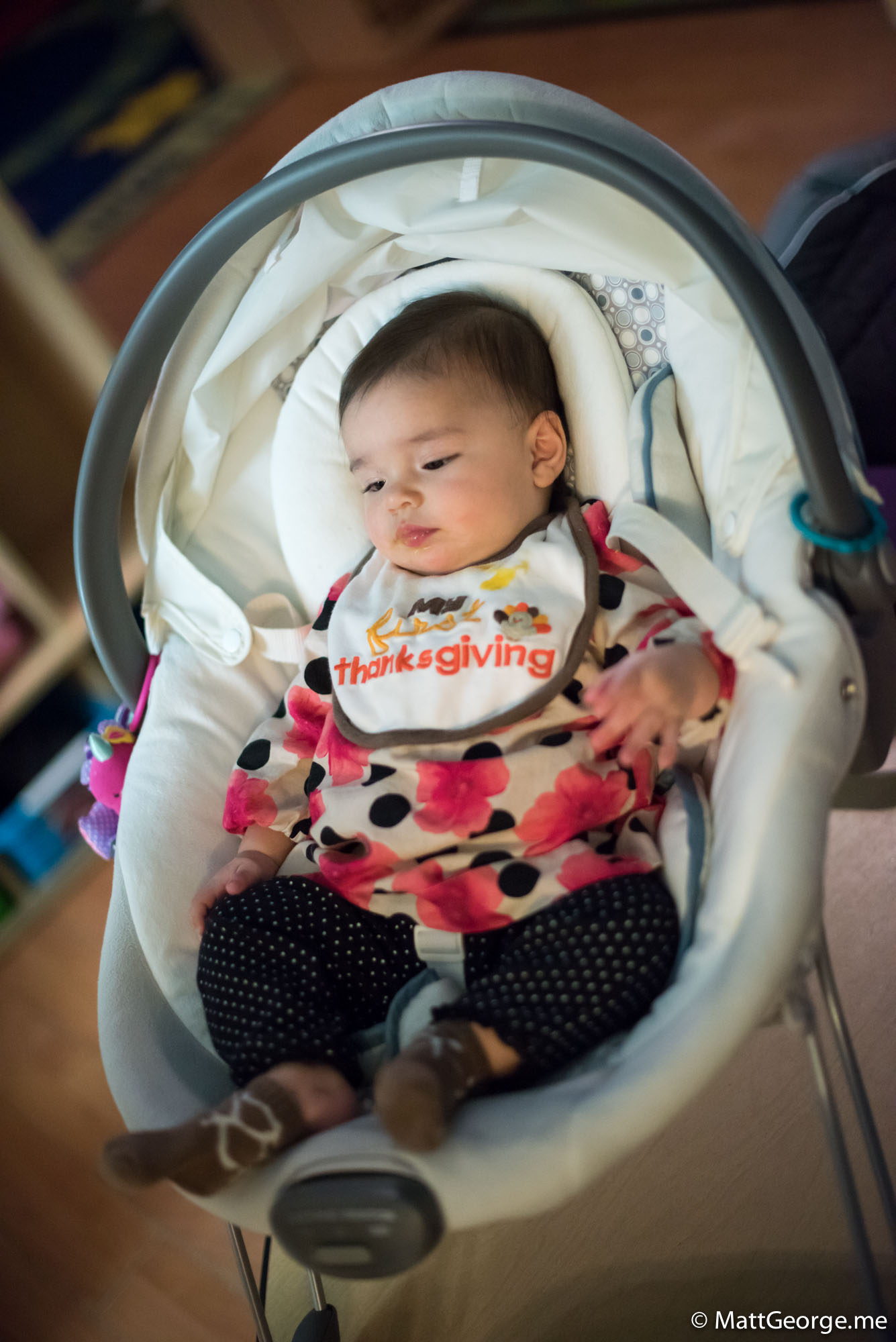 Baby Gianna Waiting for Her Food