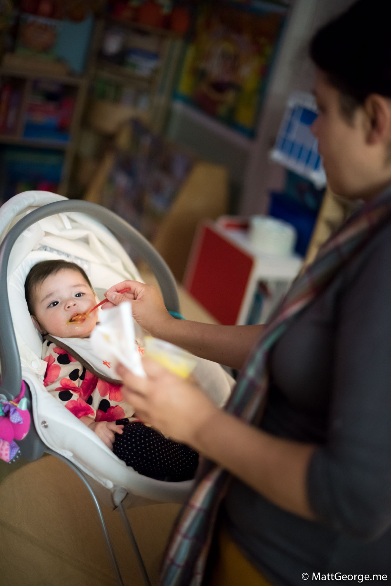 Eugenia Feeding Baby Gianna