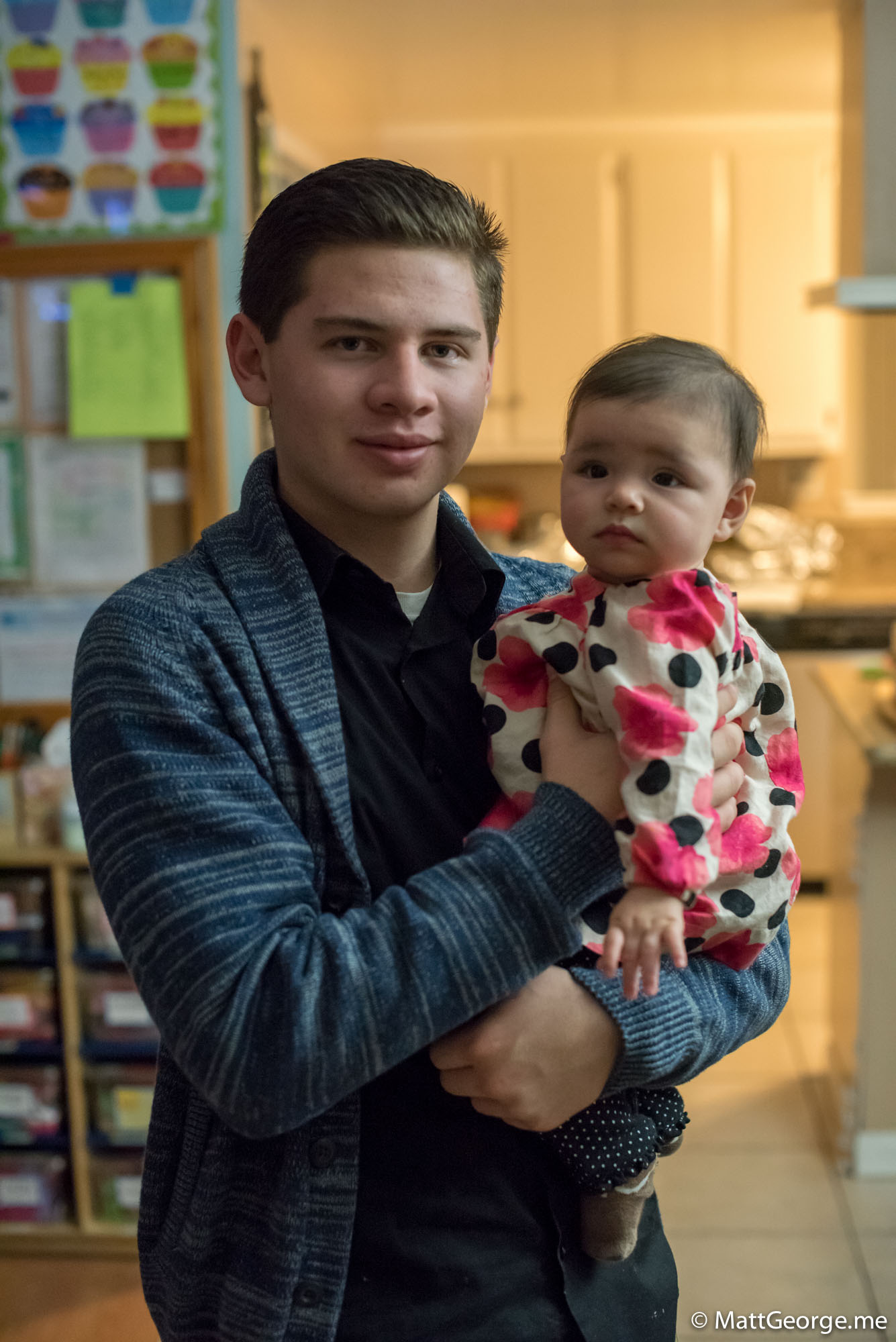 Cousin Johnny Holding Baby Cousin Gianna