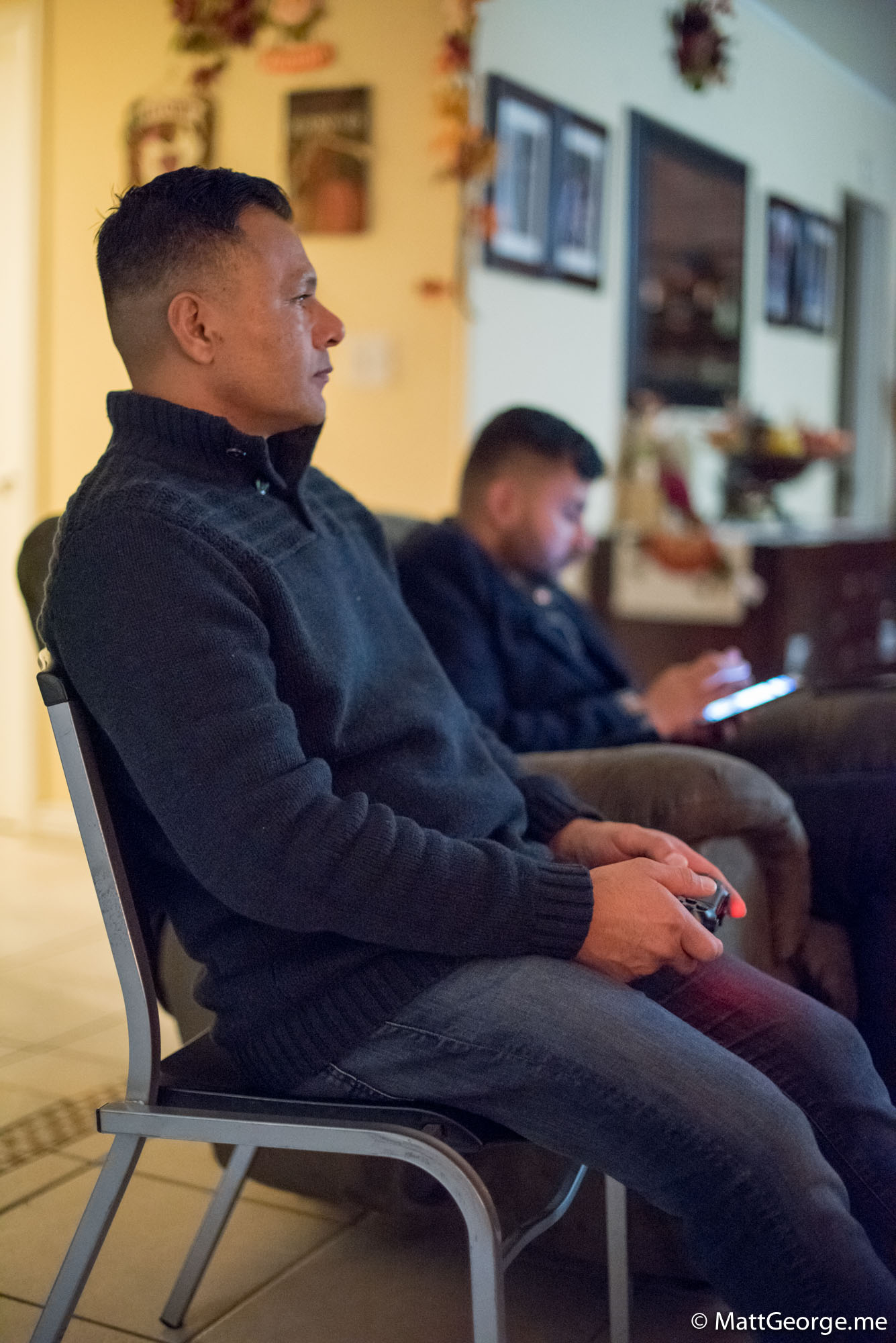 Joe Playing Soccer on Console