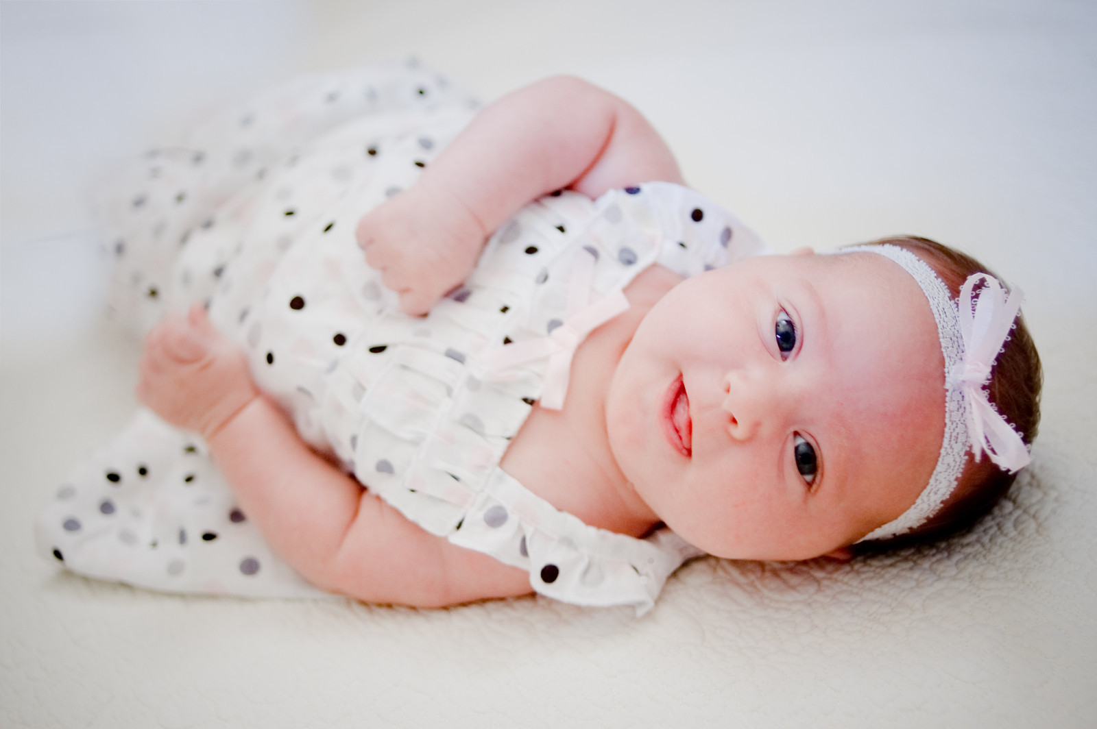 Portrait of Baby with Blue Eyes