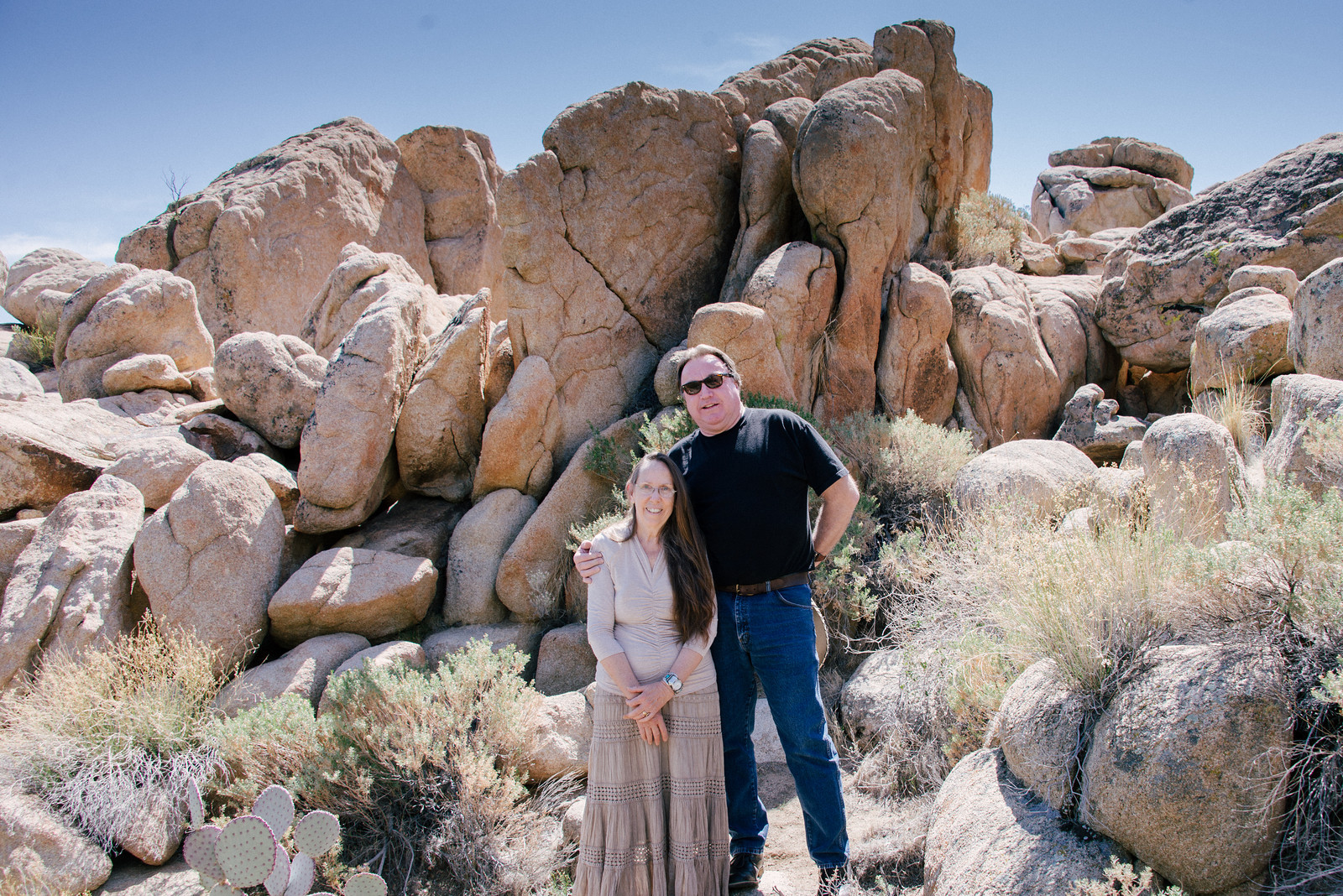 Couple in Front of Mountain Portrait