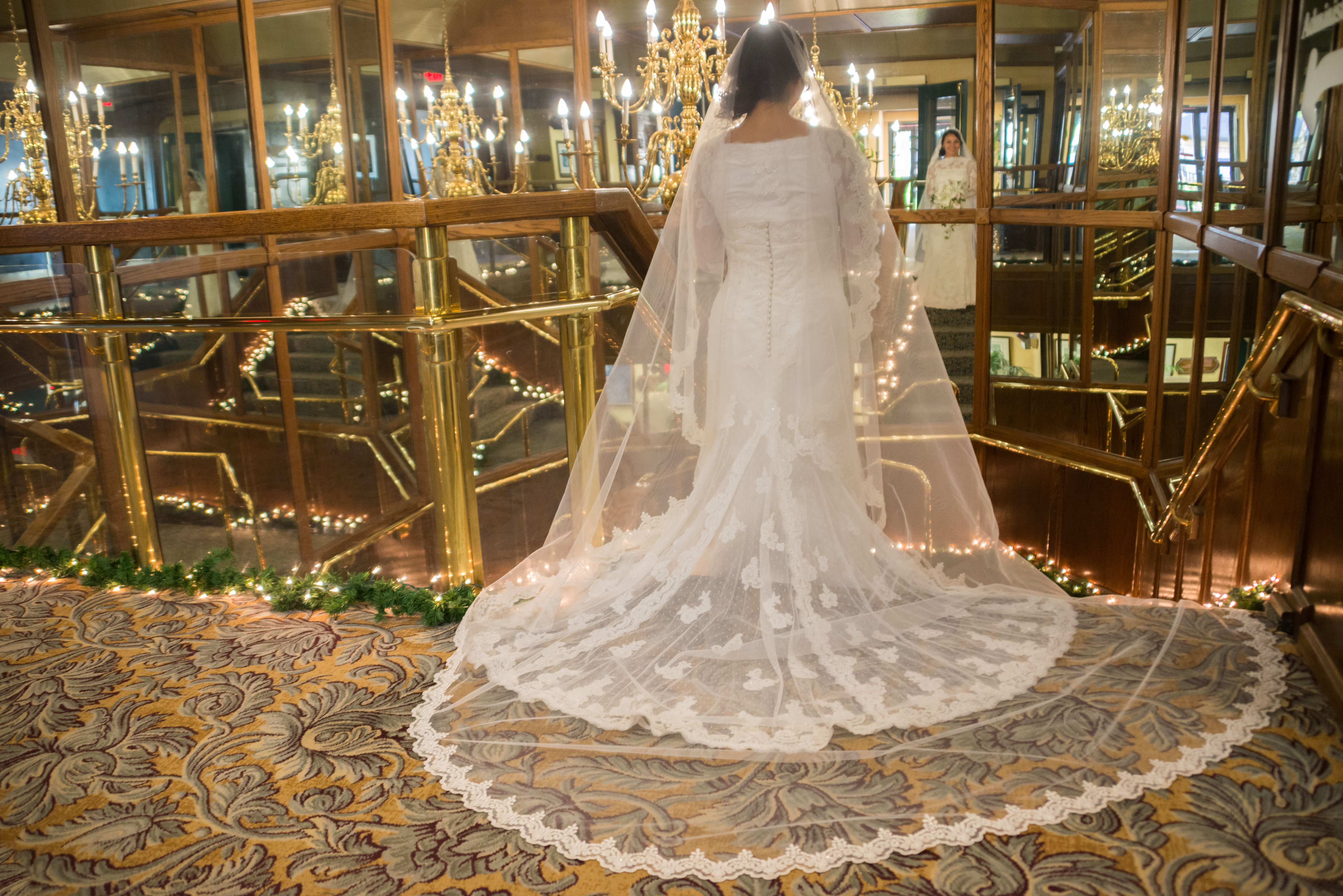 Bridal Dress Stretched Out