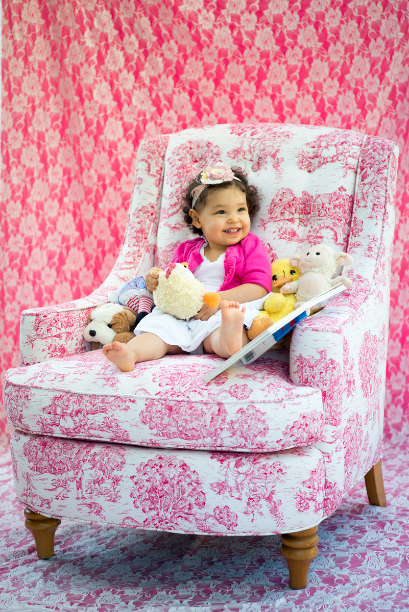 Child on Big Chair Portrait
