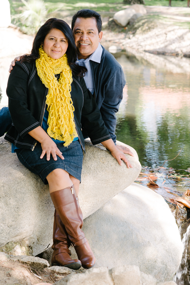 Couple Portrait in Front of Stream